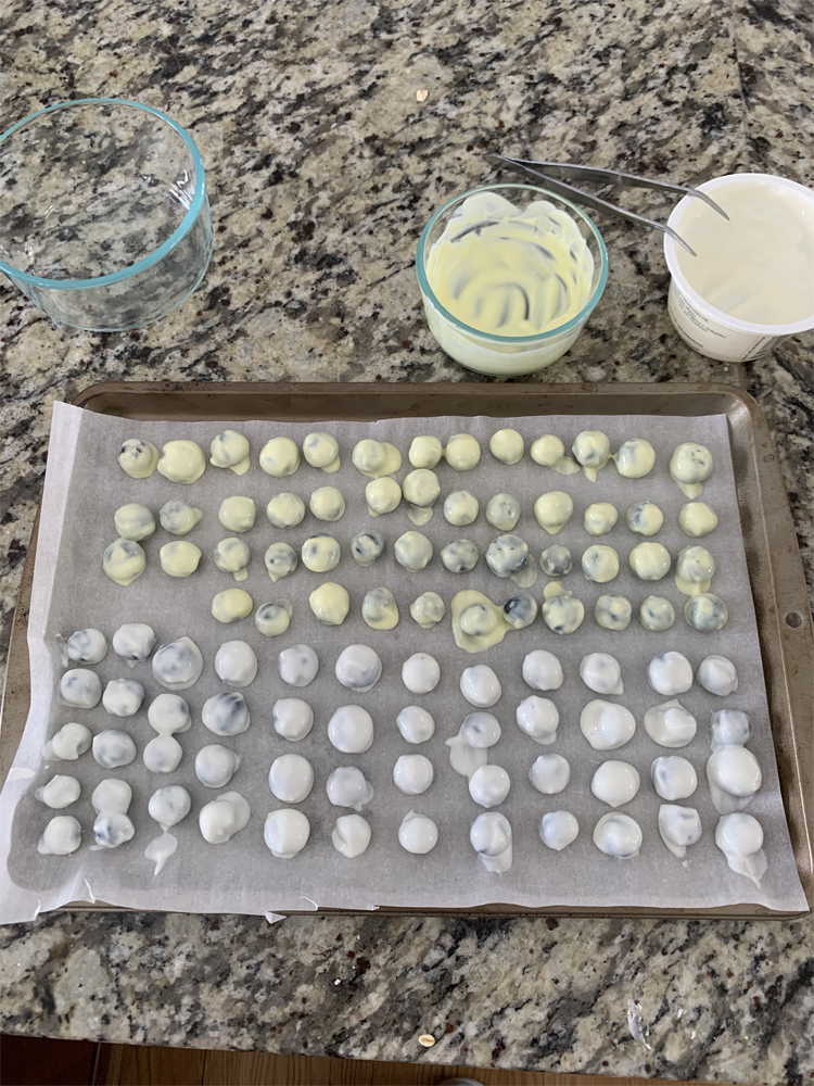 Frozen Blueberry Bites Lighten Up